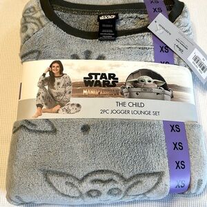 Star Wars Mandalorian 2 PC Jogger Lounge Sleepwear Set Size XS green